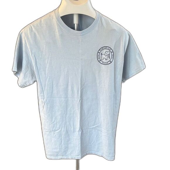 Tops - Puppies Love Light Blue Graphic T-Shirt SZM